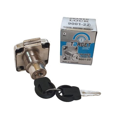 Target Square Drawer Lock 22mm | Model : LK-SDL22