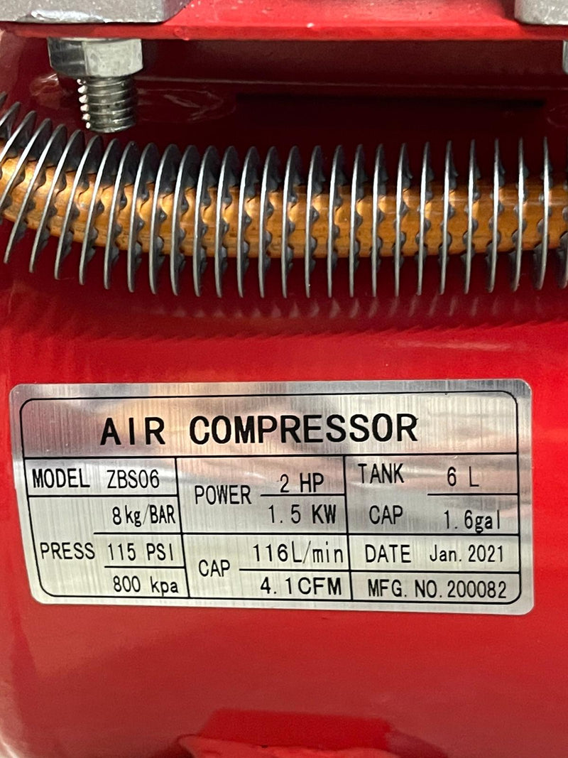 Tiger 2Hp 6L 220V Direct Air Compressor | Model : ZBS06 Air Compressor Tiger 