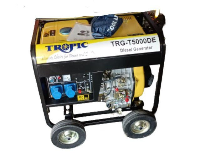 Tropic TRG-T5000DE 230V 5000W Diesel Generator (Open Type) | Model : TRG-T5000DE Generator Tropic 