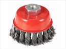 Union M10x1.5 Twist knot Cup Brush (Electrical type) | Model : CB8-UN-KCC31 Cup Brush Union 