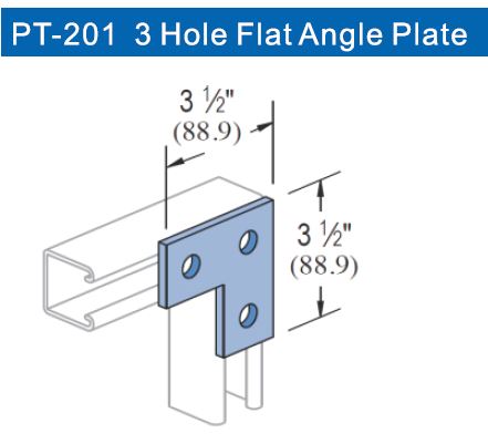 Us 3 Hole L Plate (PT-201) | Model : BIS107 Aiko 