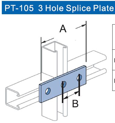 Us 3 Hole Plate Fm1066 (PT-105) | Model : BIS103 Aiko 