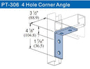 Us 4 Hole Angle Bracket (PT-306) | Model : BIS205 Aiko 