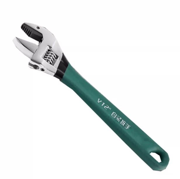 V Adjustable Wrench 12" With Gear | Model: ADJ-V12 Wrenches Aik Chin Hin 