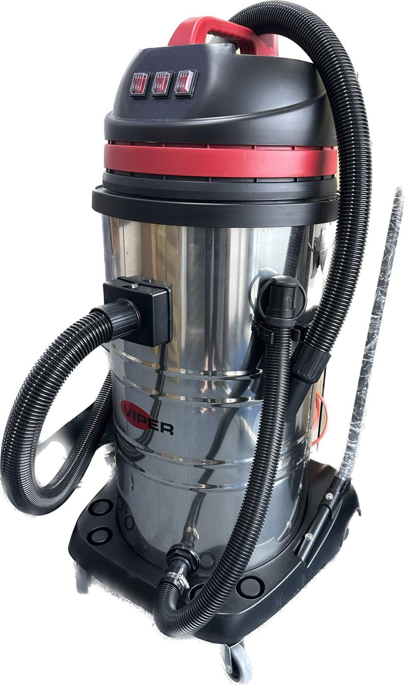 Viper Three-Motor Professional Wet & Dry Vacuum Cleaner With High Suction Power | Model : LSU395-UK Vacuum Cleaner Viper 