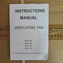 Vistar Exhaust Fan | Model : FAN-V-EF Exhaust Fan Vistar 