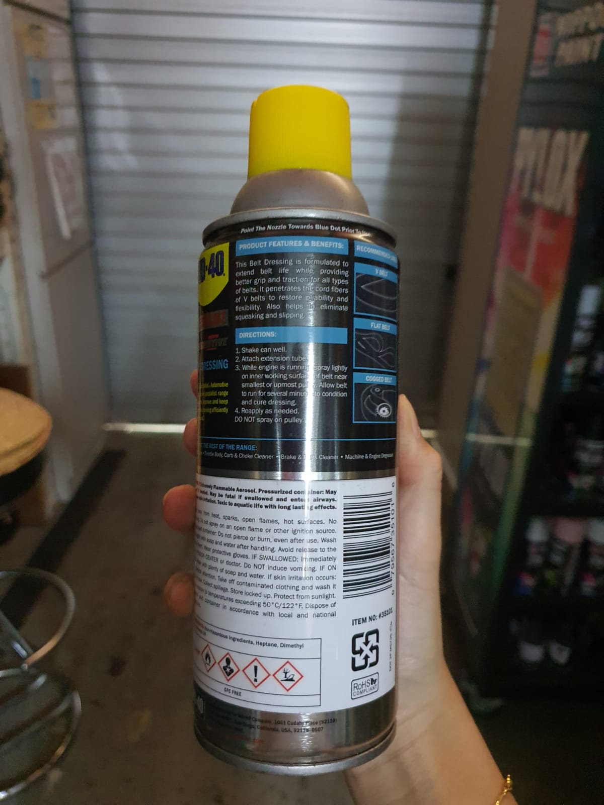 WD40 Specialist Automotive Belt Dressing 360 ml