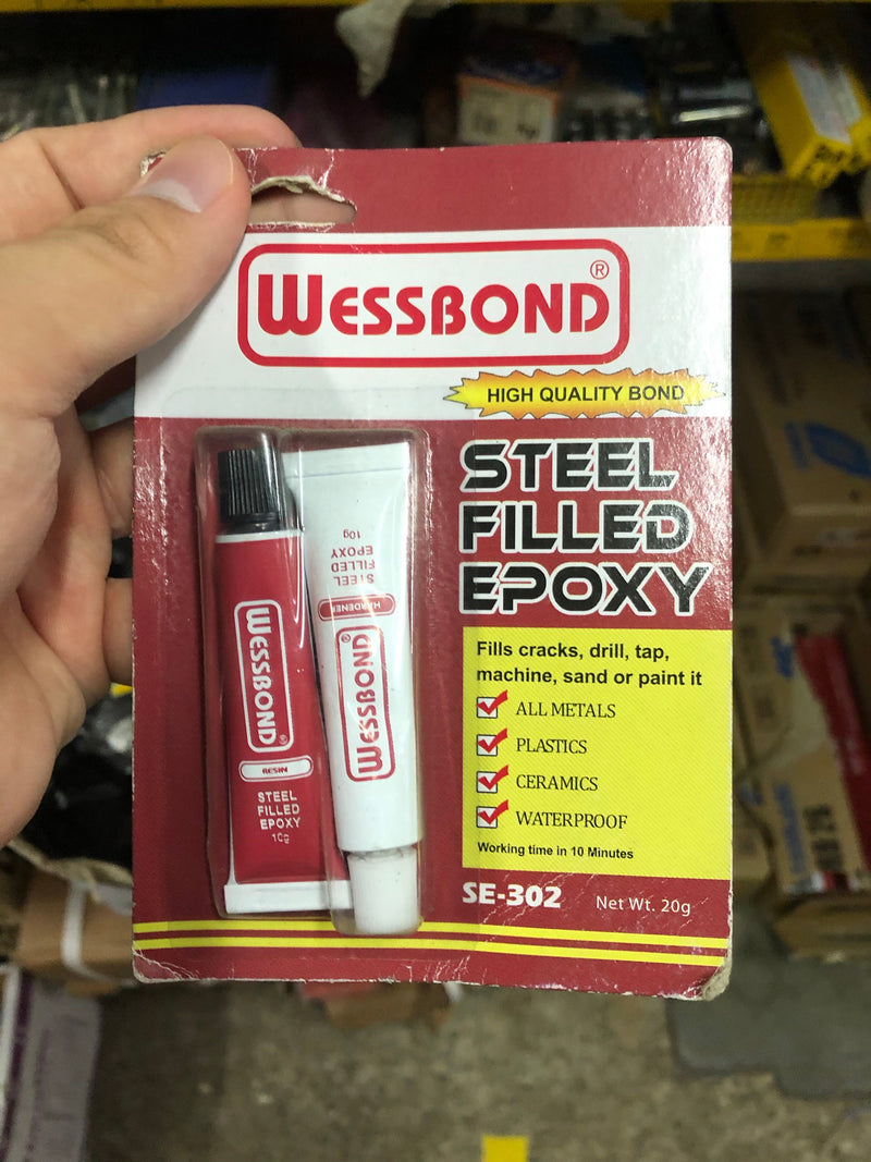 Wessbond 20g Steel Filled Epoxy | Model : GLUE-SE302 Epoxy Wessbond 