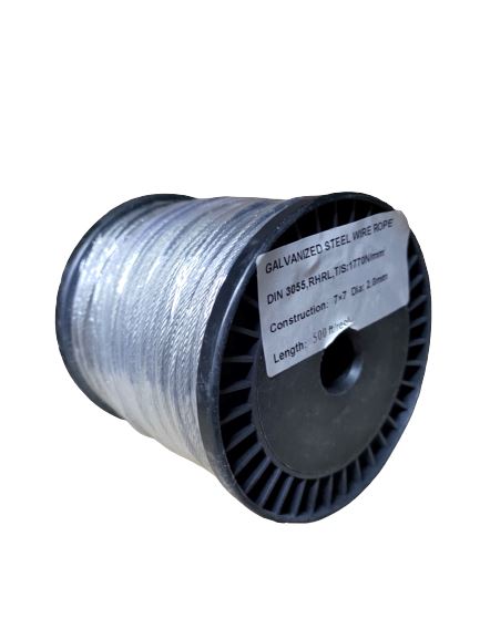 Wire Rope | Model : WR-0 Aik chin hin 2MM (500FT) 