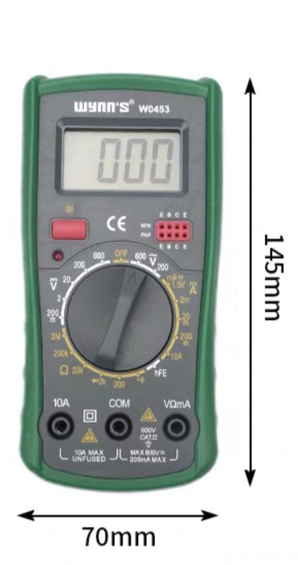 Wynn's Digital Multi Meter Set (W0453) | Model : METER-W0453 Multimeter Wynn's 