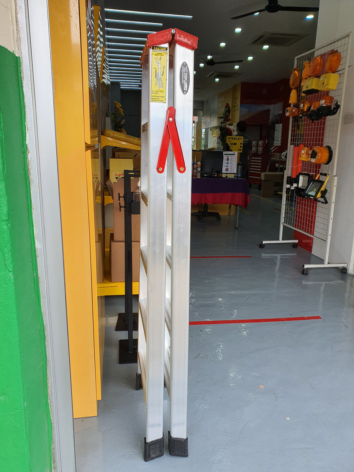 XG Aluminium Light Duty Double Side A Ladder, Steps : 4 to 6 Steps | M