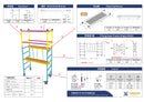 XG Aluminium Multi Purpose Foldable Mini Scaffolding Mobile Platform | Model : L-XG175A Scaffolding XG 