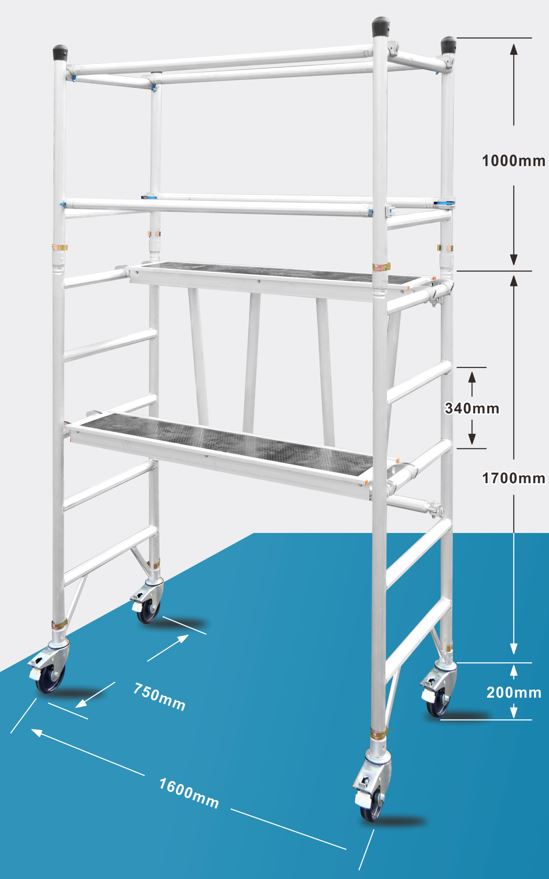 XG Aluminium Multi Purpose Foldable Mini Scaffolding Mobile Platform