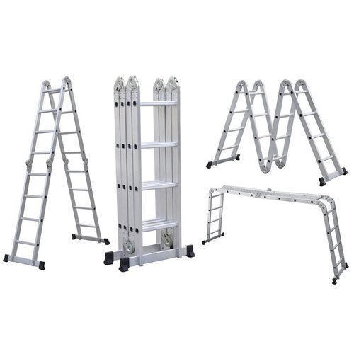 XG Aluminium Multipurpose 4 Fold Ladder B Type (4 x 3,4,5) | Model : L-XG115 4 Fold Ladder XG 