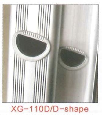 XG ALUMINIUM SINGLE POLE LADDER Model: XG110D, Steps(Feet) : 8', 10', 12' - Aikchinhin