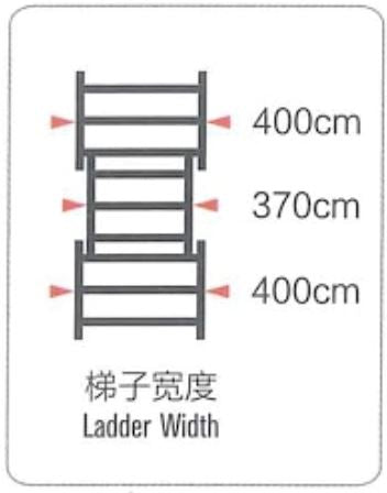 XG Aluminium Triple Extension Ladder | Sizes : 8'X8'X8', 10'X10'X10', 12'X12'X12' - Aikchinhin