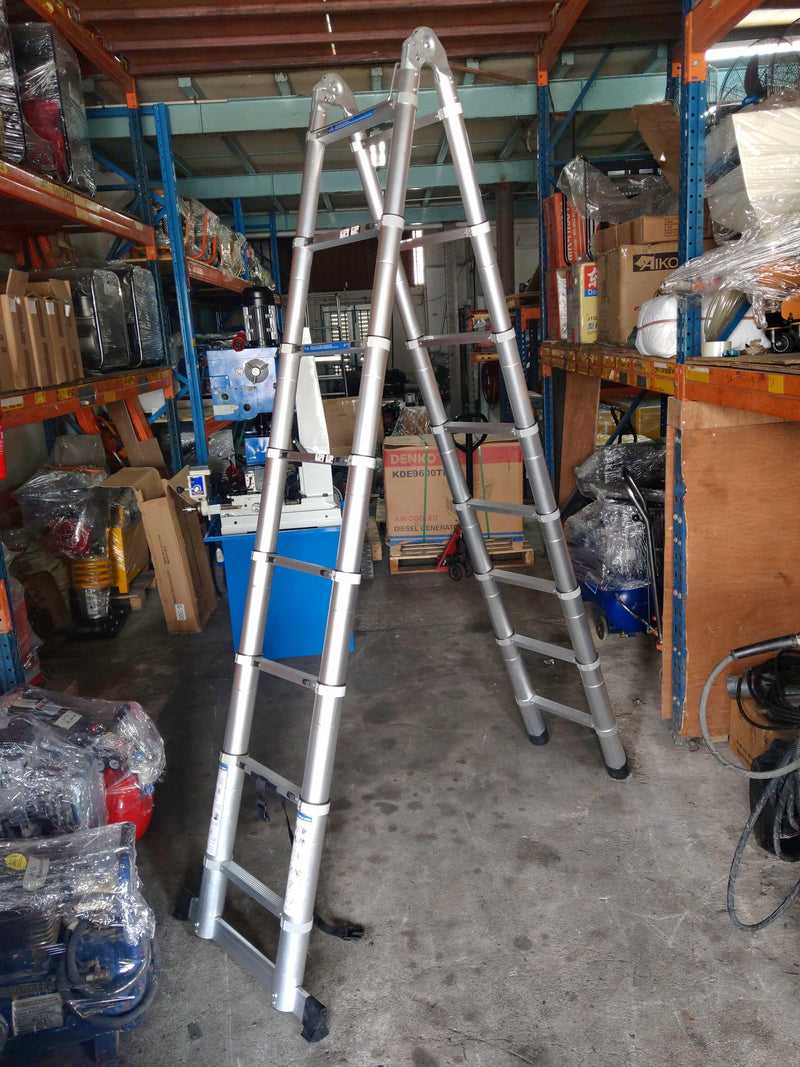 XG Double Side Telescopic Ladder | Height : 5m (8ft) | Model : XG-129 Telescopic Ladder XG 