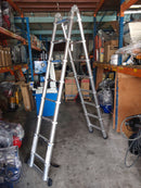 XG Double Side Telescopic Ladder | Height : 5m (8ft) | Model : XG-129 Telescopic Ladder XG 