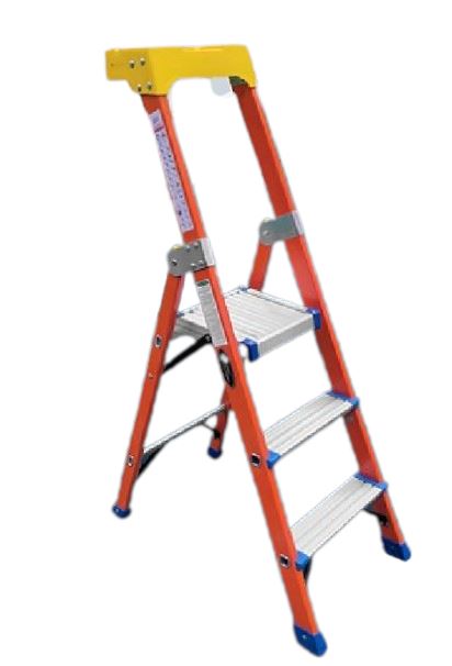 XG Fibreglass Household Ladder With Multi Purpose Tools Tray | Model : L-XG337F Ladders XG 