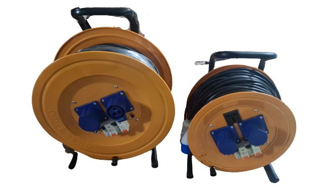 YEBAO Industrial Cable Reel with Double Socket & MCB | Size: 1.5X25M , 2.5X50M | Model : ECR-YB Cable Reel YEBAO 
