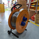 YEBAO Industrial Cable Reel with Double Socket & MCB | Size: 1.5X25M , 2.5X50M | Model : ECR-YB Cable Reel YEBAO 