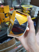 Yellow/Black Reflective Tape 2"x5m & 4"x10m| Model : TAPE-YB Reflective Tape Aiko 