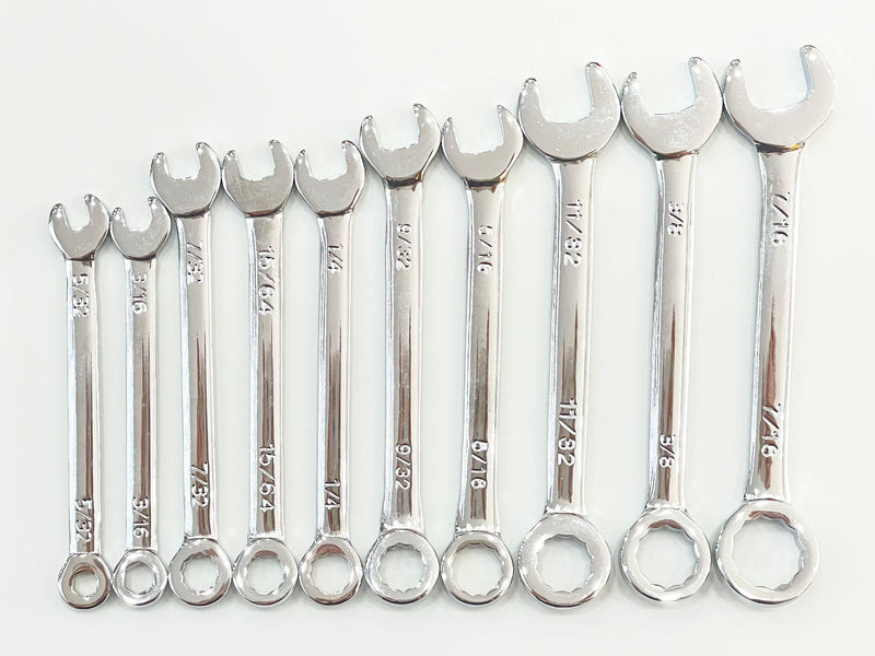 YH Comb Wrench Set 5/32"-7/16" 10Pcs | Model : CRS-YH532716-10 Wrenches YH 