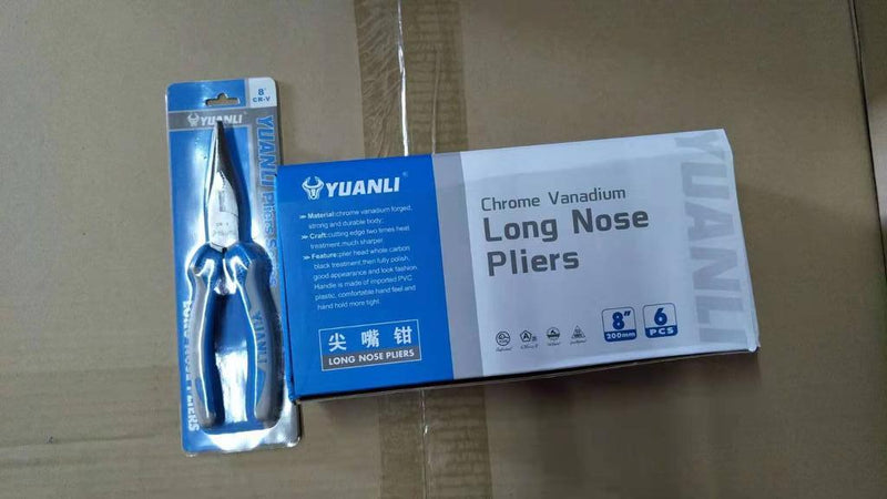 Yuan Li 8" (200mm) Long Nose Pliers (Series 46) | Model : PLR-HB46LN-8 - Aikchinhin