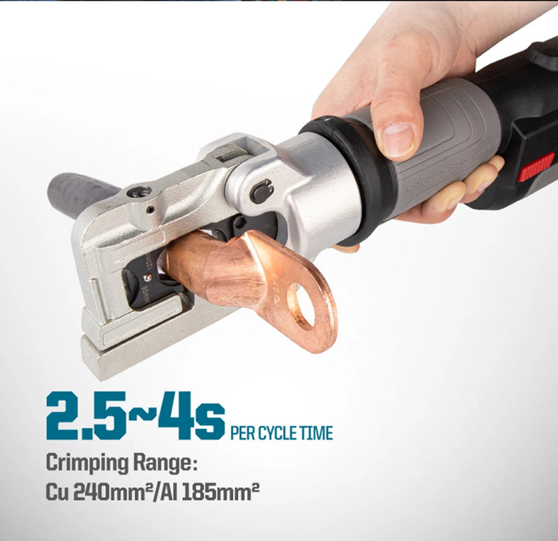 Zupper PZ-240 Cordless Battery Portable 18V Hydraulic Cable Terminal Crimping Tool 240mm² | Model : PZ-240 Hydraulic Crimping Tool Zupper 